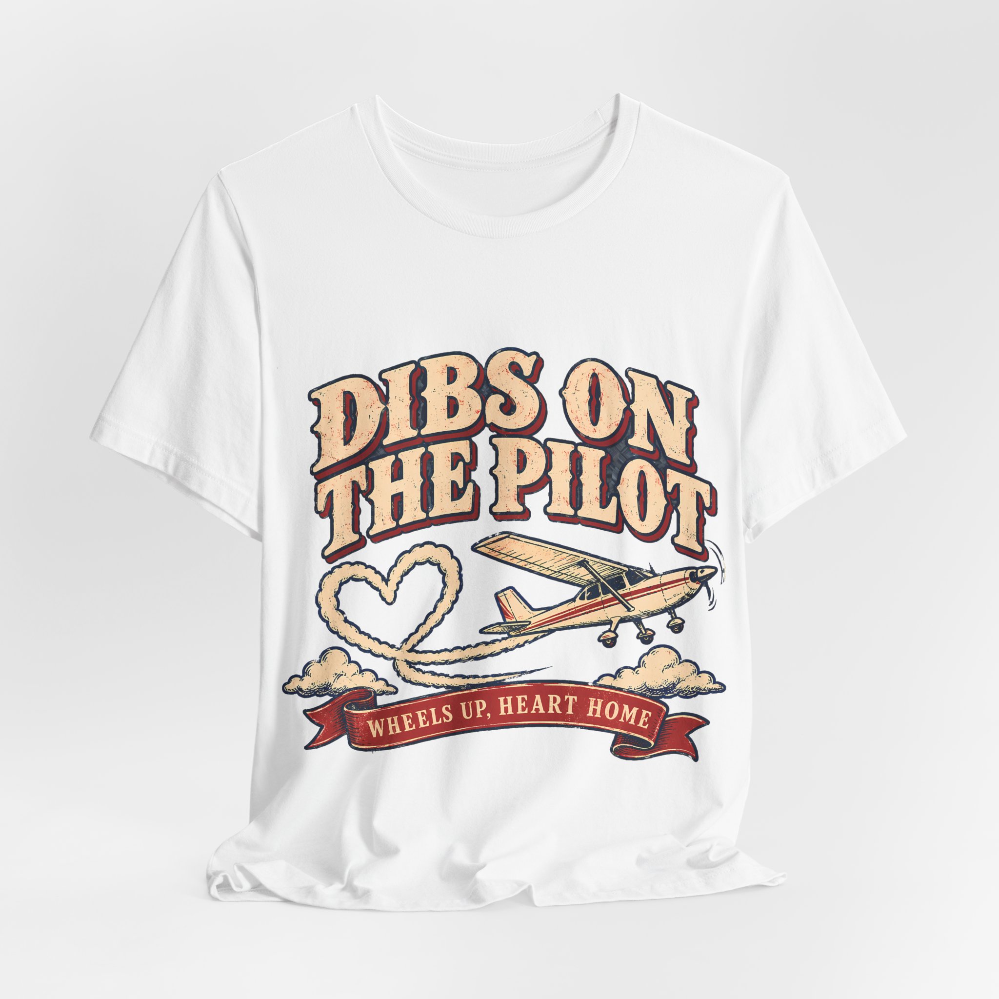 Dibs On The Pilot Soft Cotton Tee - Image 4