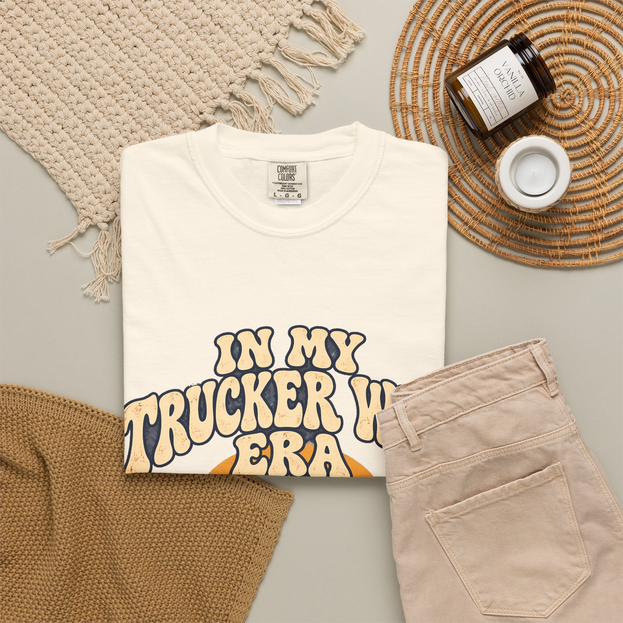 In My Trucker Wife Era Comfort Colors Tee - Image 8