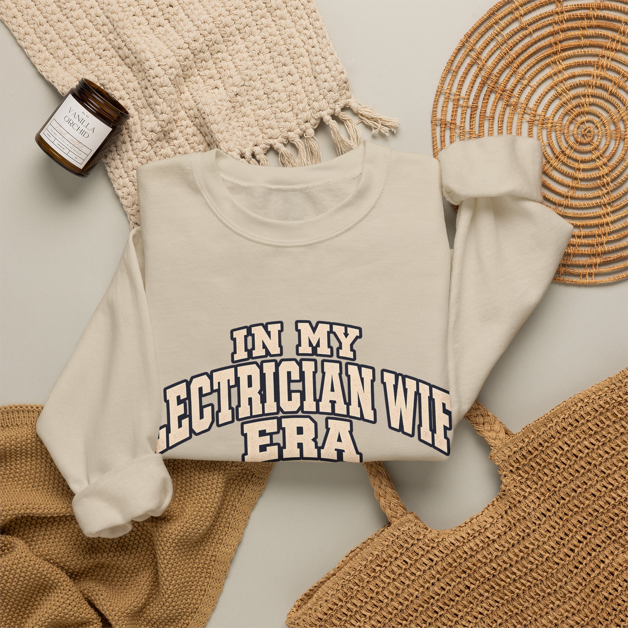 In My Electrician Wife Era Crewneck Sweatshirt - Image 16