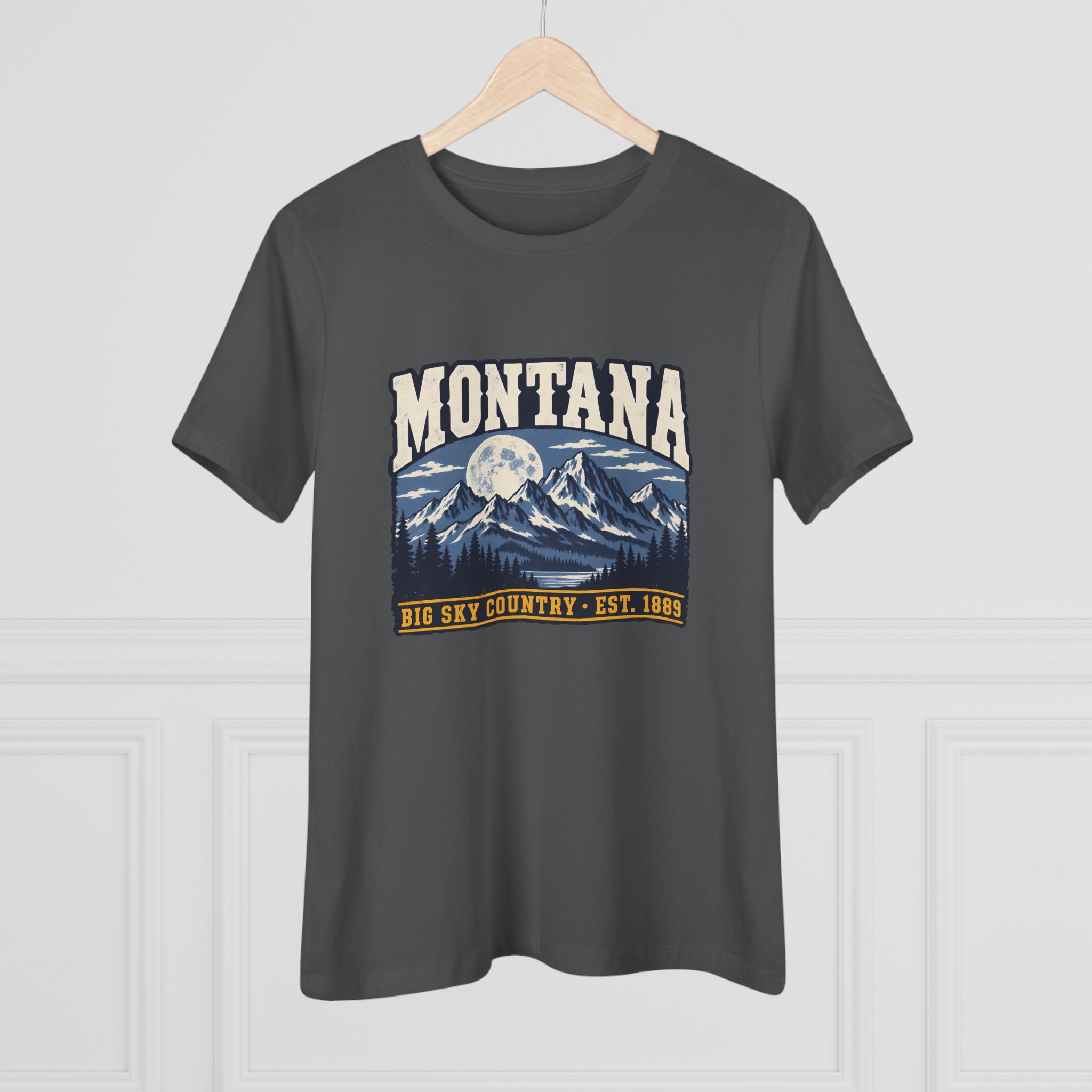 Montana Big Sky Country Women's Relaxed Tee in Asphalt