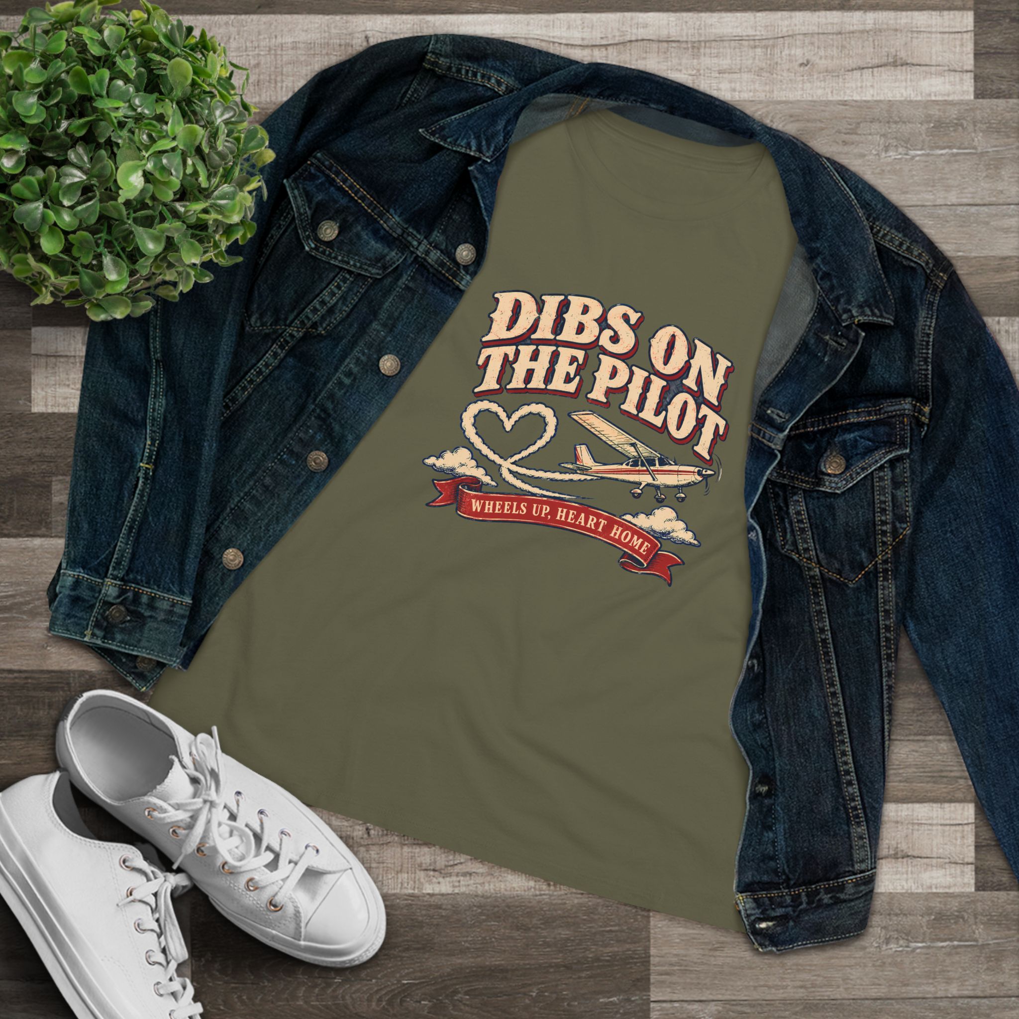 Dibs On The Pilot Women's Relaxed Tee - Image 15