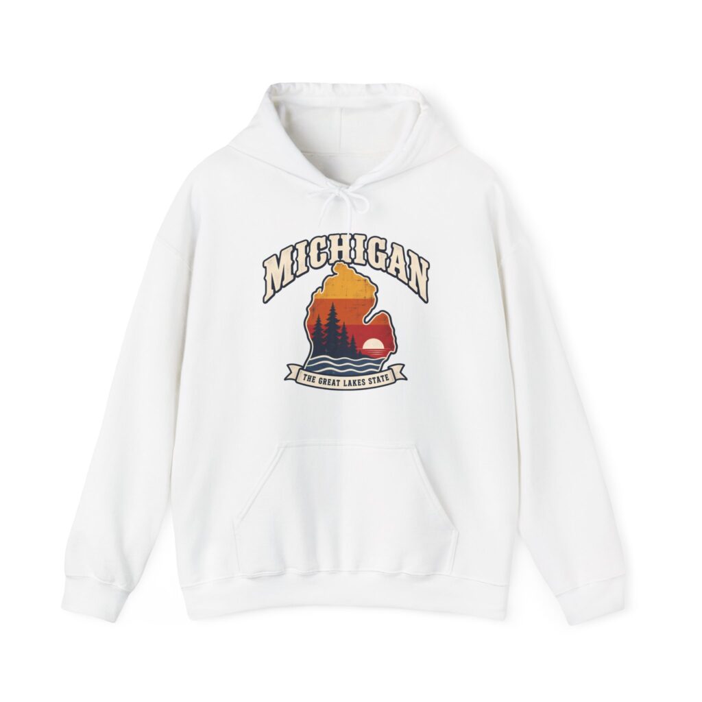 Michigan, The Great Lakes State Hoodie