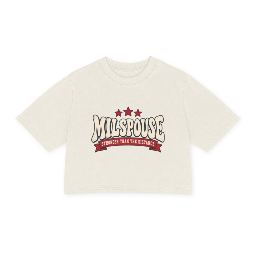 MilSpouse Women's Cropped Tee