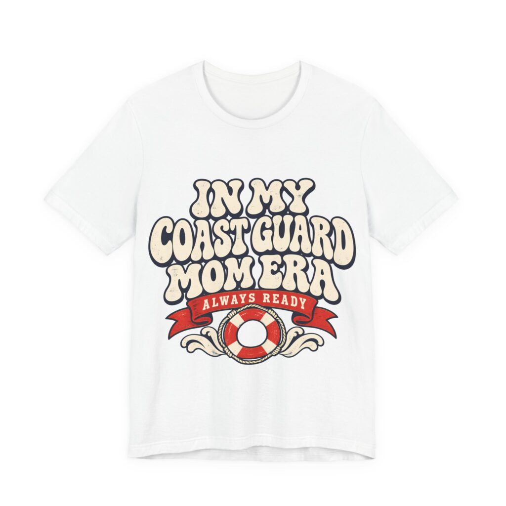 In My Coast Guard Mom Era Soft Cotton Tee