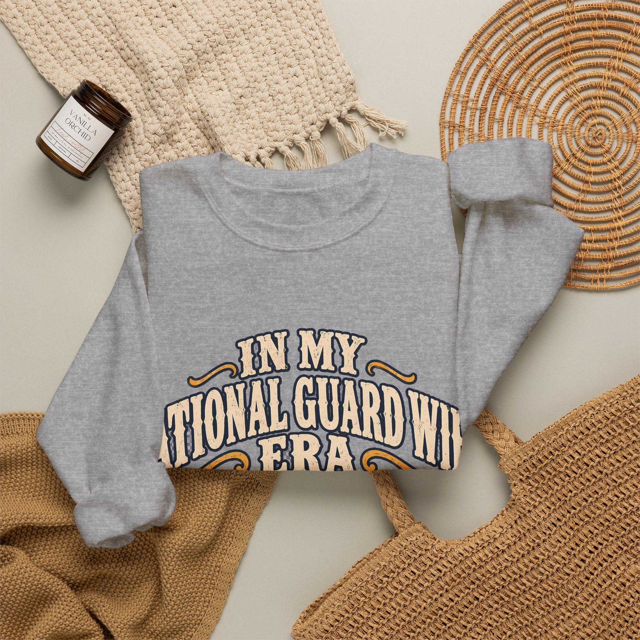 In My National Guard Wife Era Crewneck Sweatshirt - Image 20