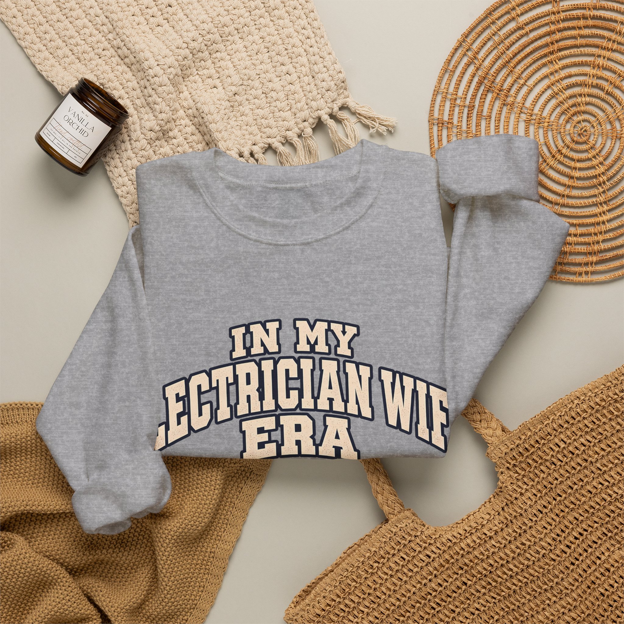 In My Electrician Wife Era Crewneck Sweatshirt - Image 20