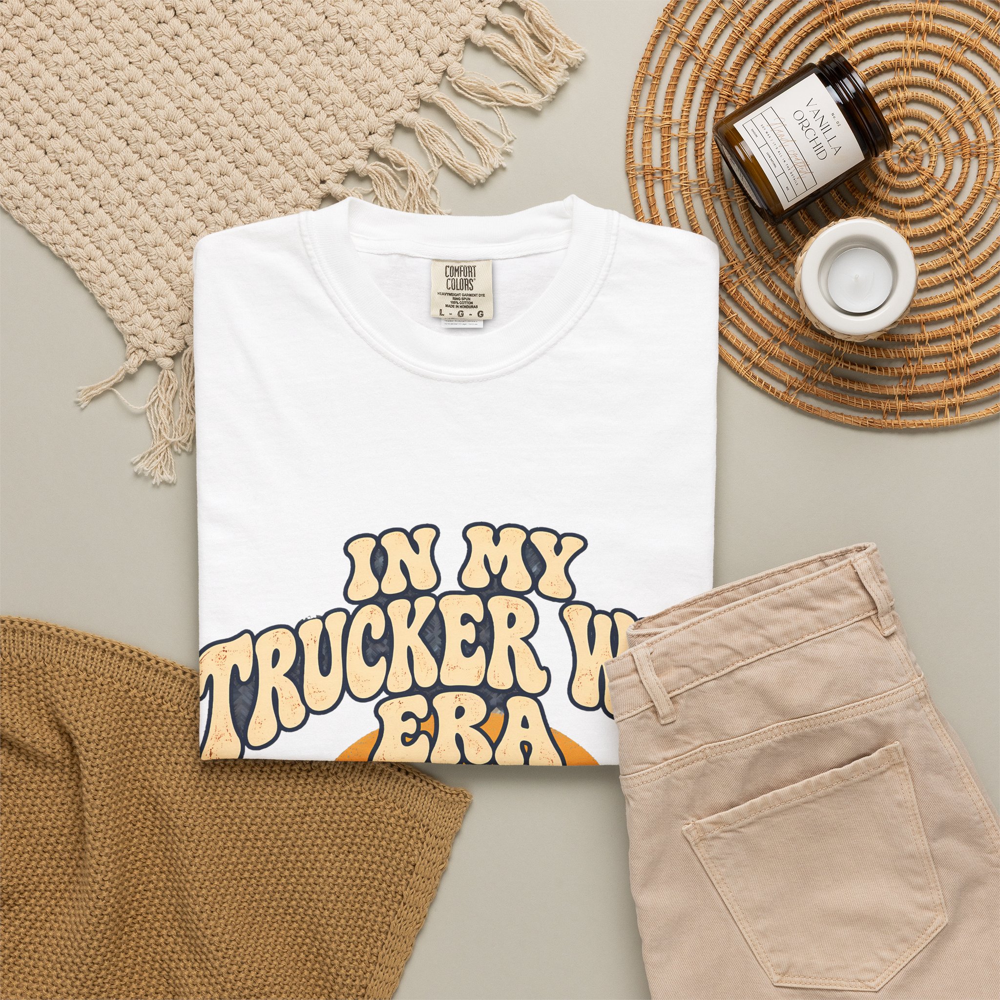 In My Trucker Wife Era Comfort Colors Tee - Image 4