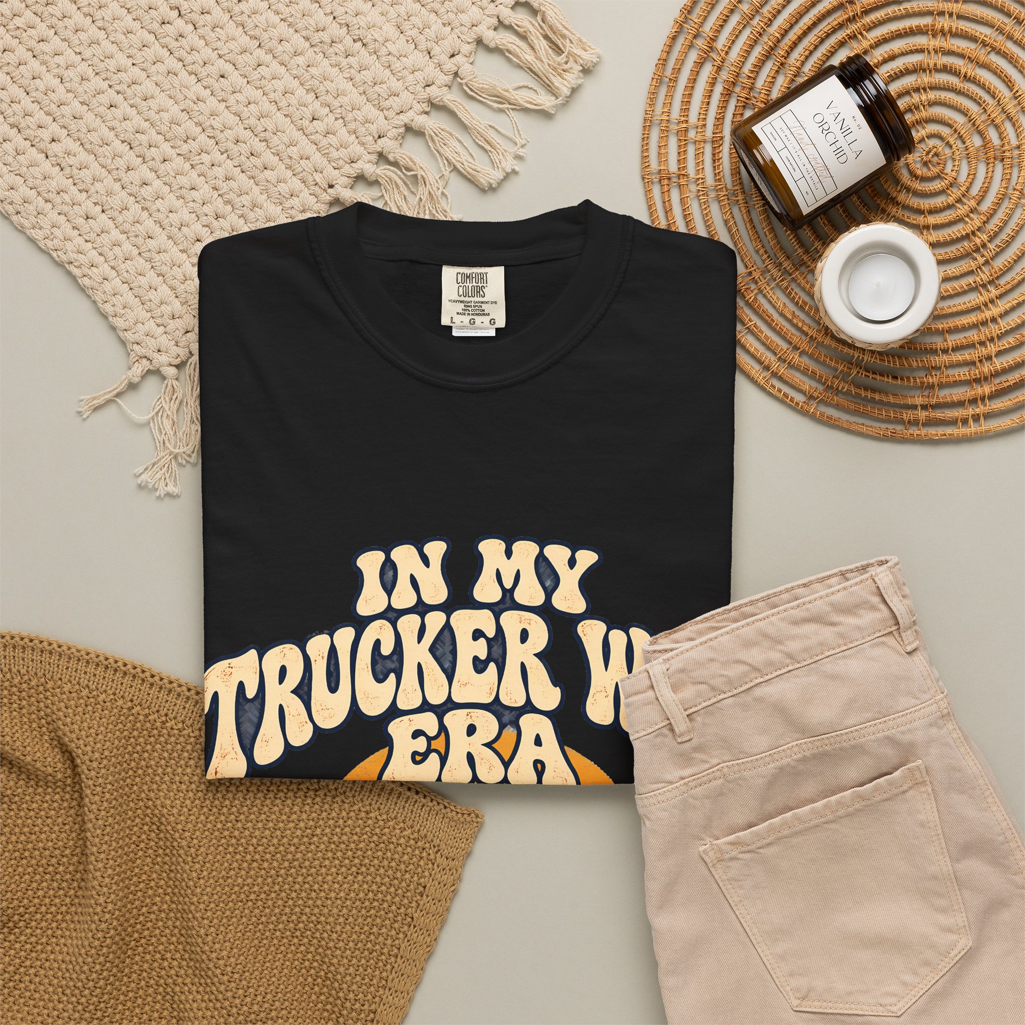 In My Trucker Wife Era Comfort Colors Tee - Image 28