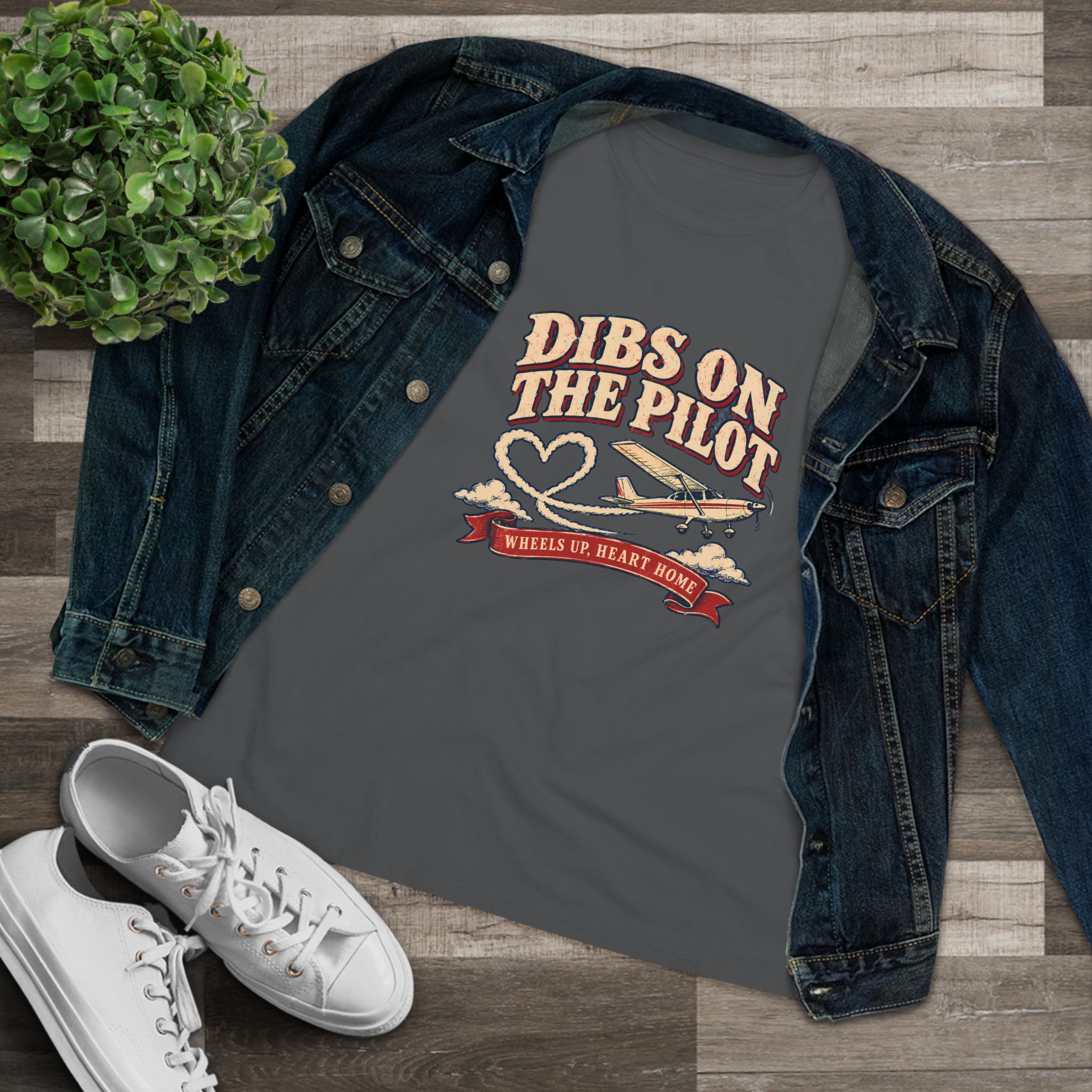 Dibs On The Pilot Women's Relaxed Tee - Image 23