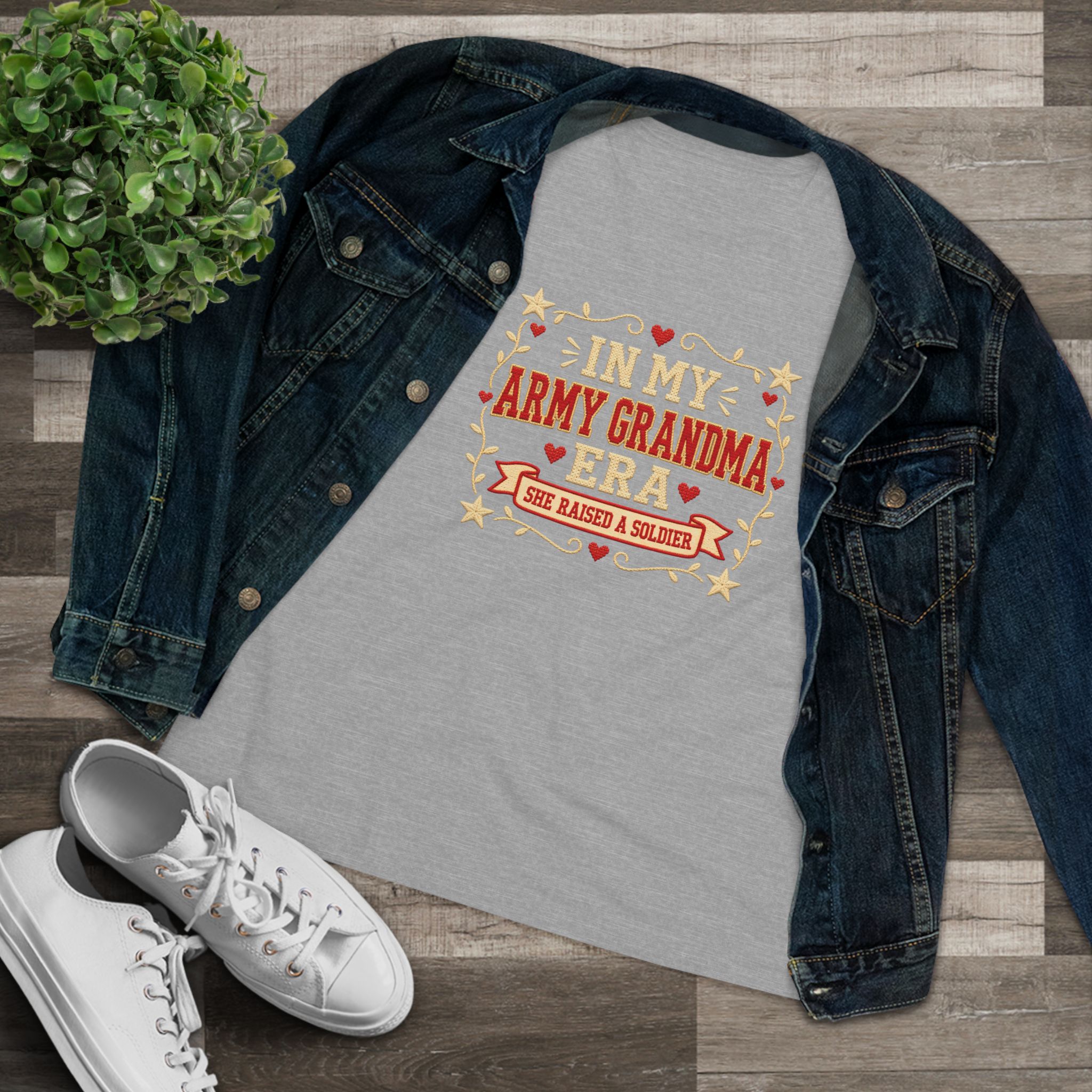 In My Army Grandma Era Women's Relaxed Tee - Image 19