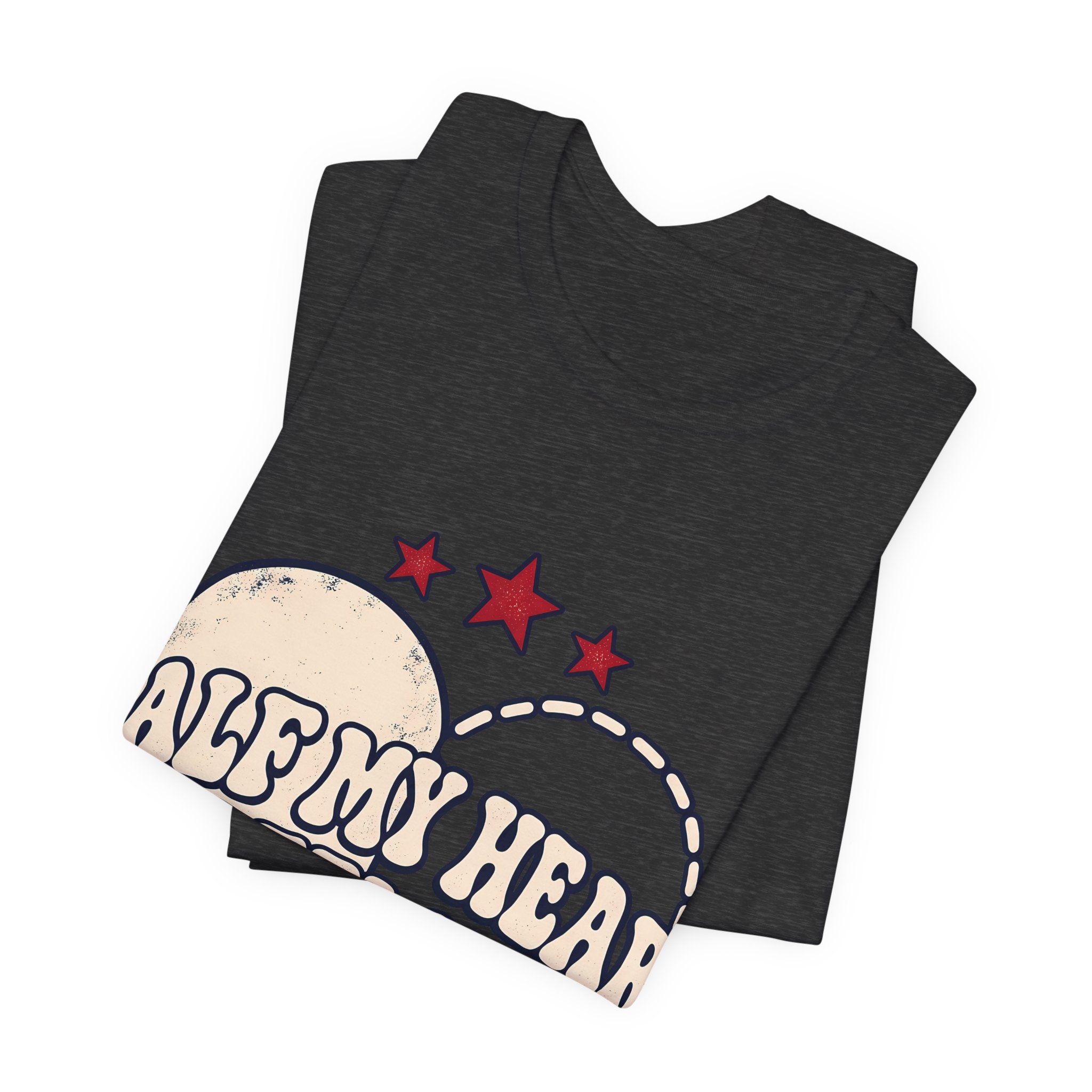 Half My Heart Is Deployed Soft Cotton Tee - Image 23