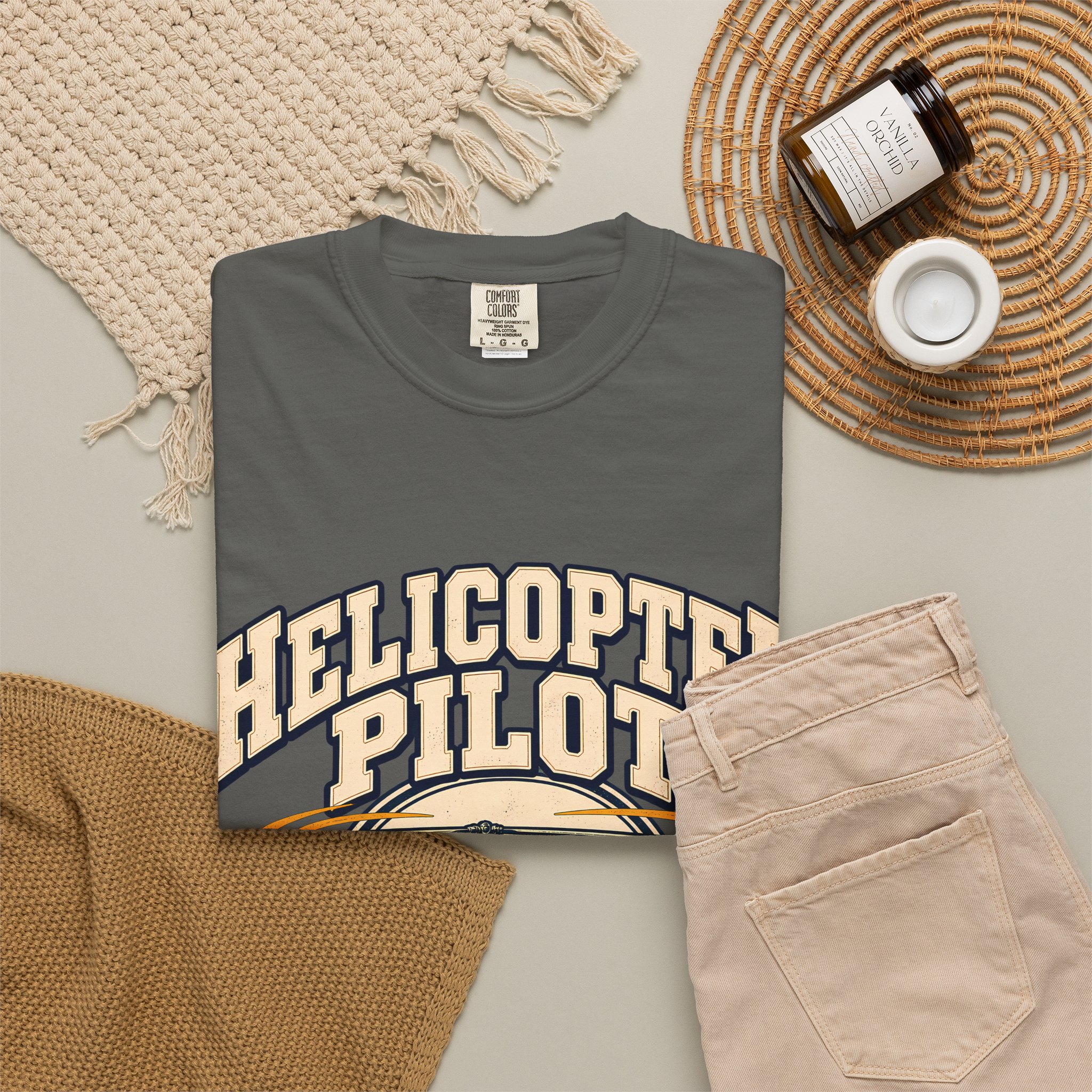 Helicopter Pilot Comfort Colors Tee - Image 12