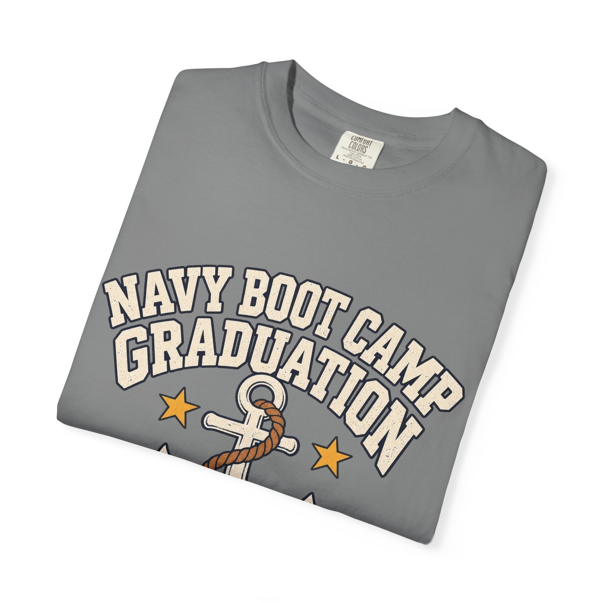Navy Boot Camp Graduation Comfort Colors Tee - Image 15