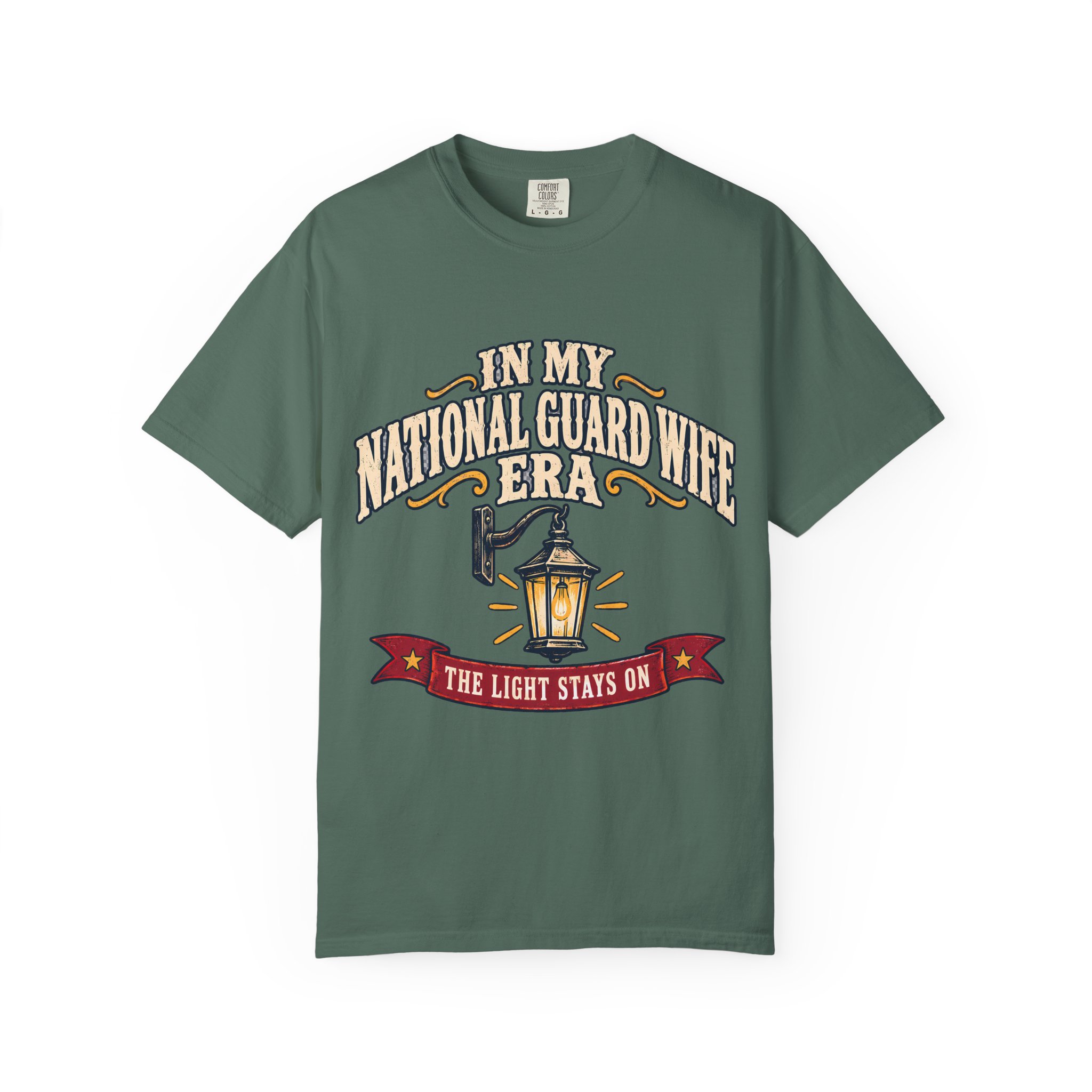 In My National Guard Wife Era Comfort Colors Tee - Image 17