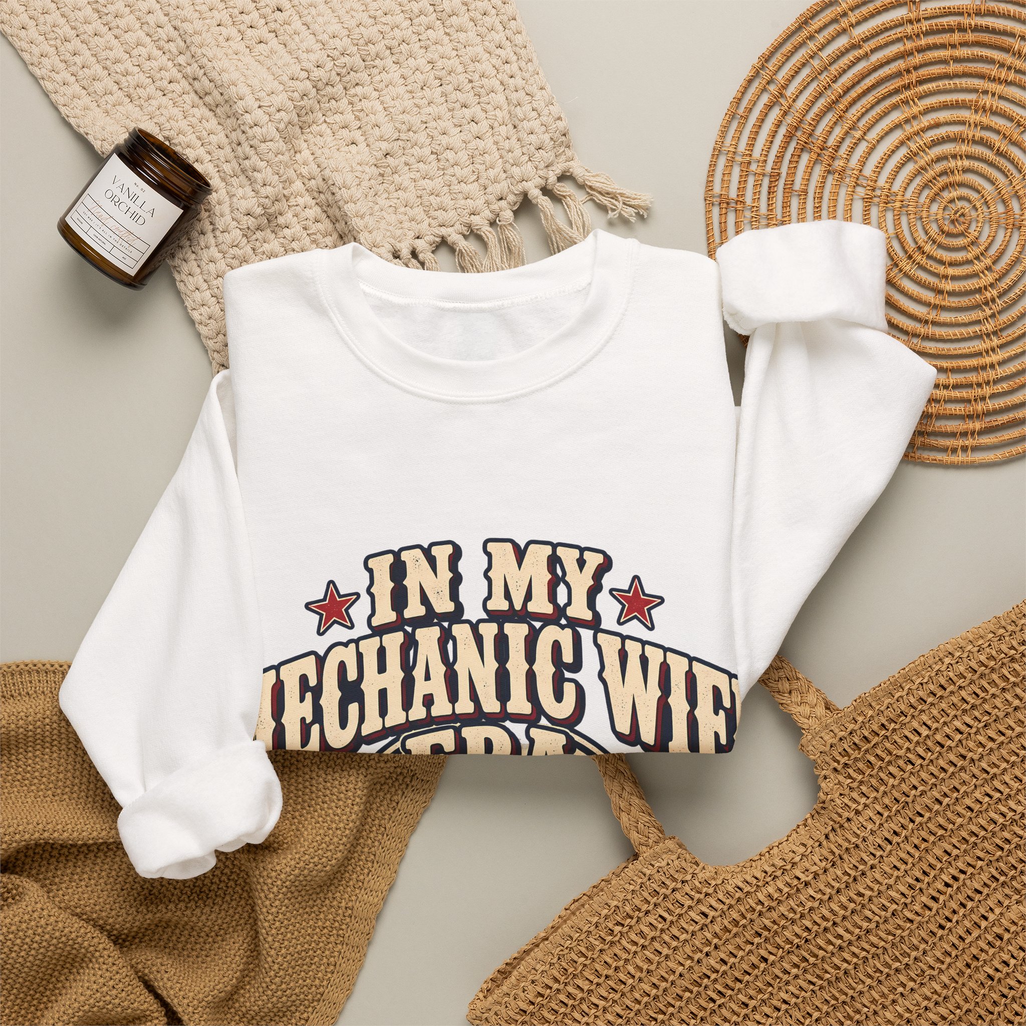 In My Mechanic Wife Era Crewneck Sweatshirt - Image 4