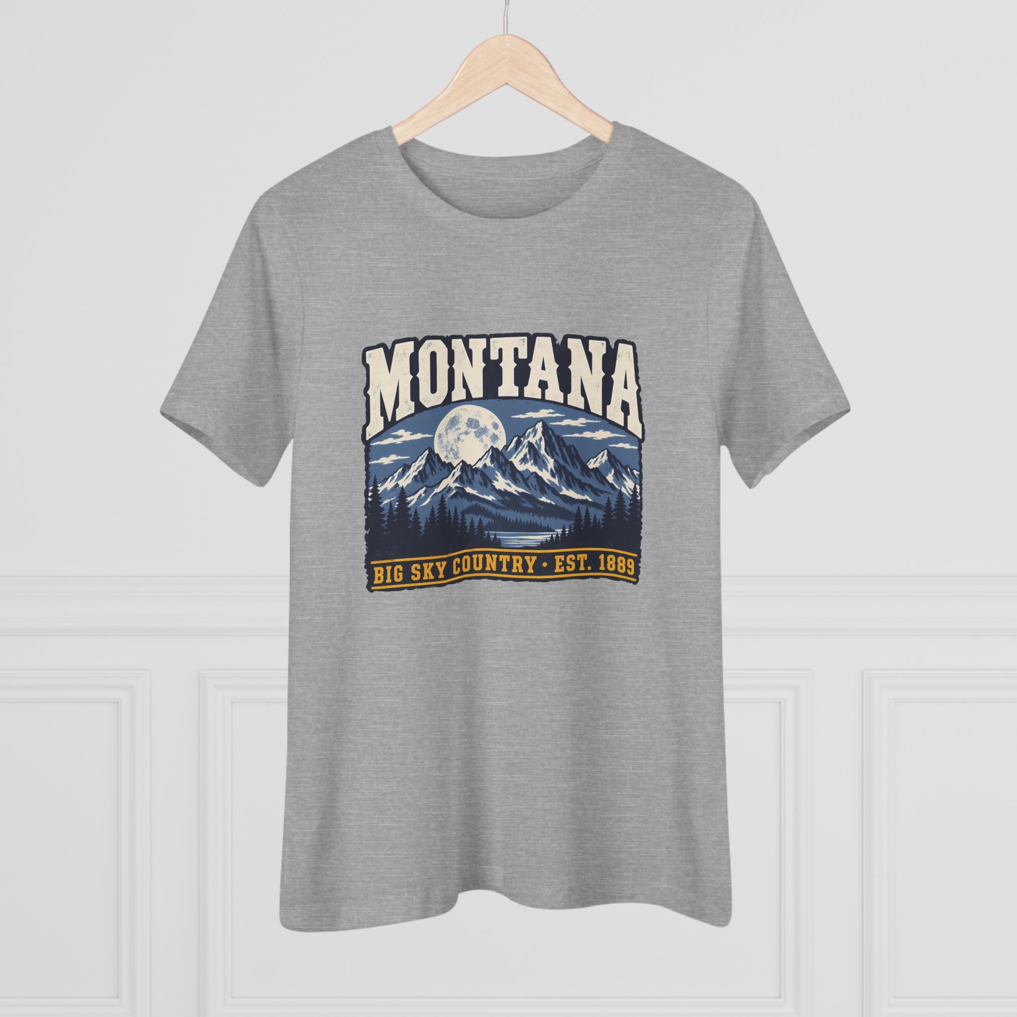 Montana Big Sky Country Women's Relaxed Tee in Athletic Heather