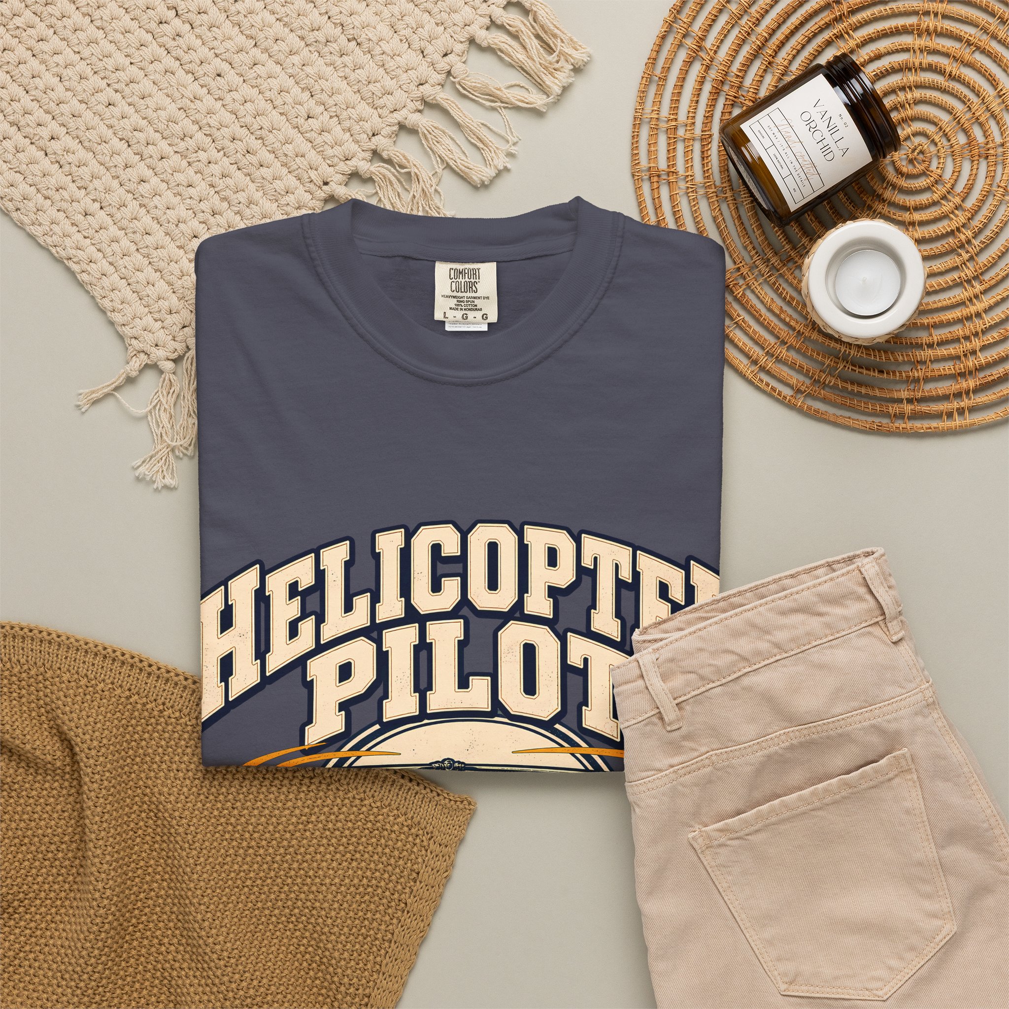 Helicopter Pilot Comfort Colors Tee - Image 32