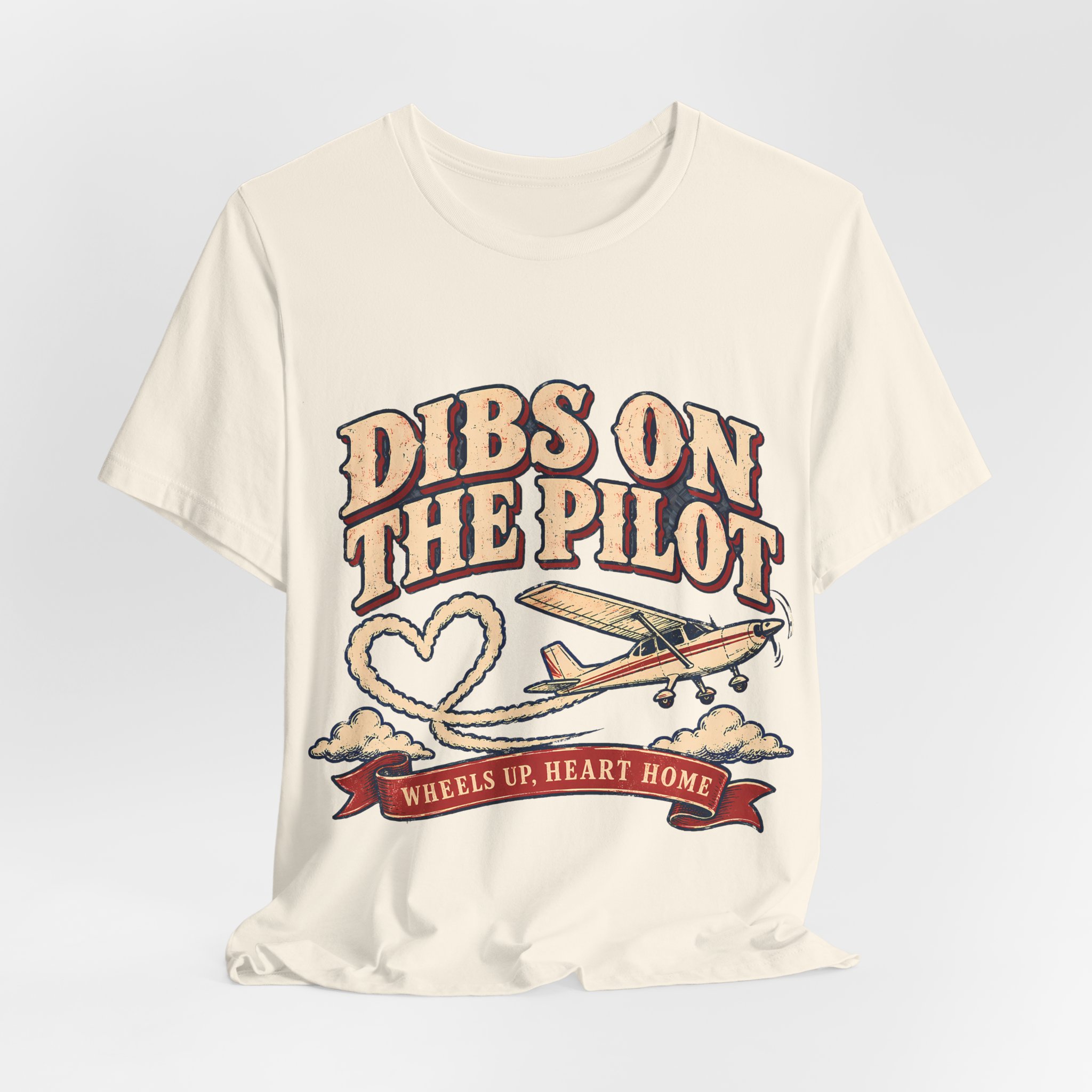 Dibs On The Pilot Soft Cotton Tee - Image 12
