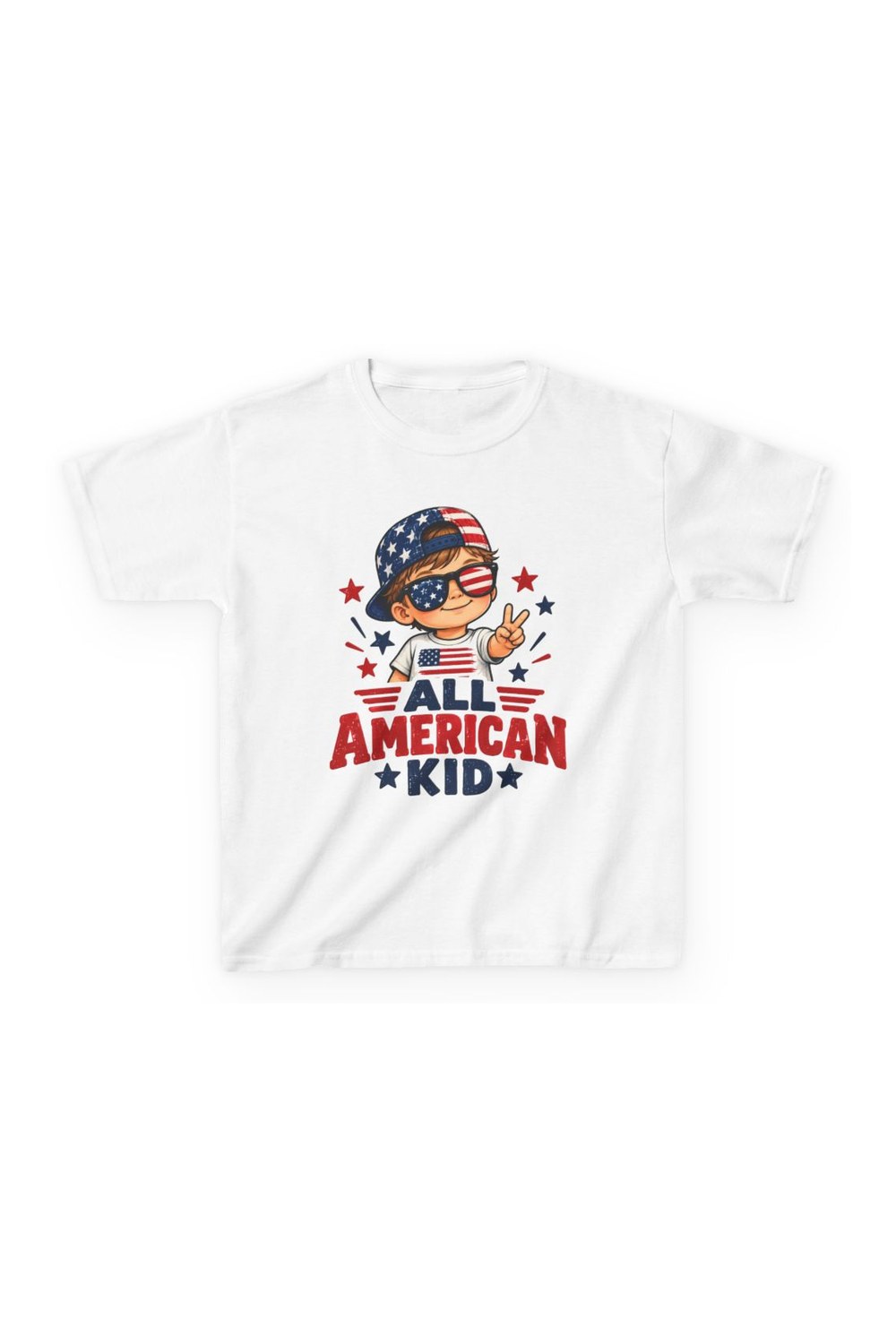 Flagzz All American Kid youth tee in white