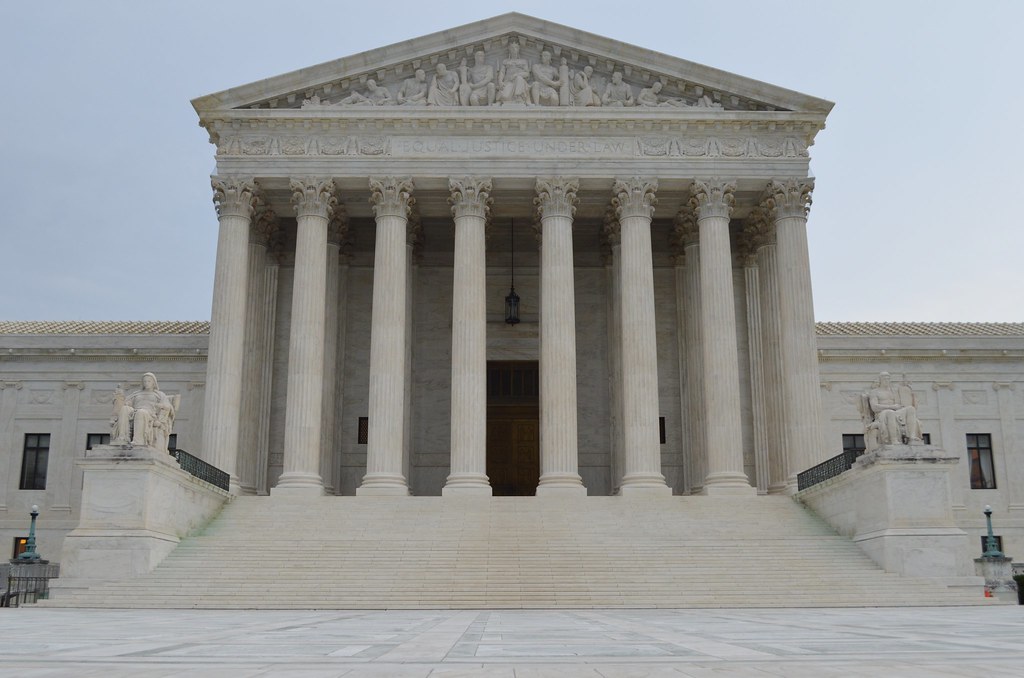 The United States Supreme Court building in Washington DC